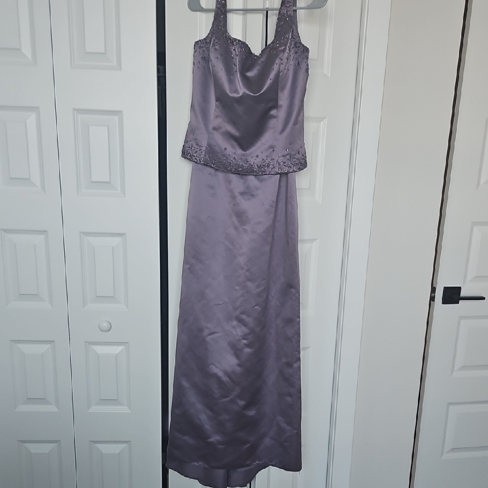 Elegant Lavender Evening Gown